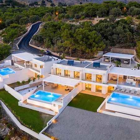 Villa Mimosa In Pefkos Líndos Exteriör bild