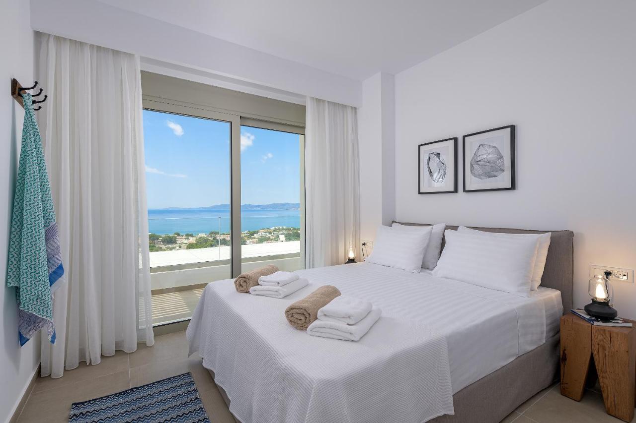 Villa Mimosa In Pefkos Líndos Exteriör bild
