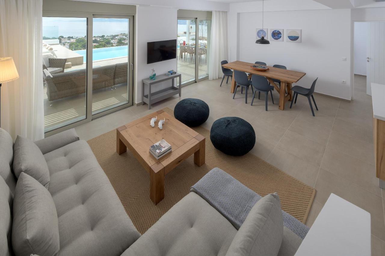 Villa Mimosa In Pefkos Líndos Exteriör bild
