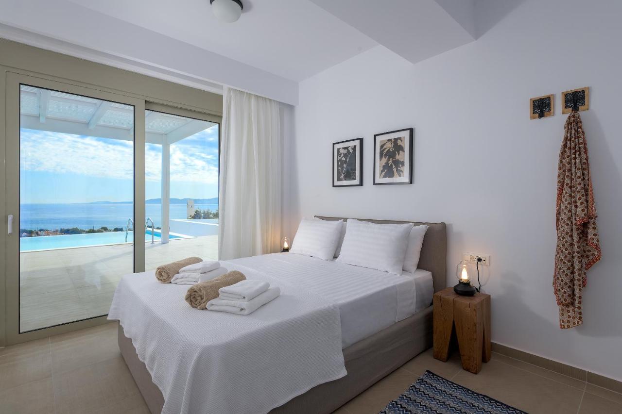 Villa Mimosa In Pefkos Líndos Exteriör bild